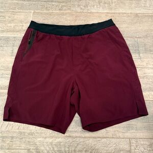 Ten thousand interval shorts XL lined maroon 7 inch inseam